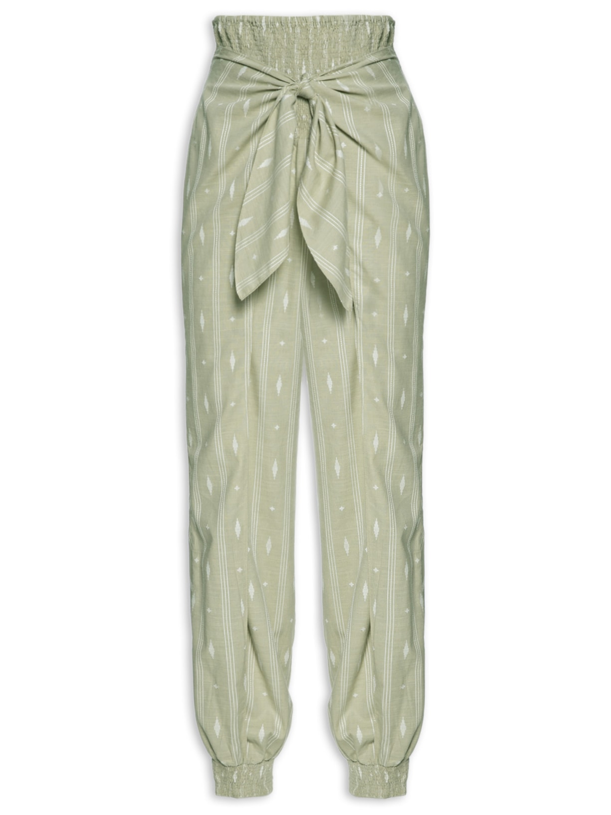 Calça Feminina Bordado Caminhos - Verde