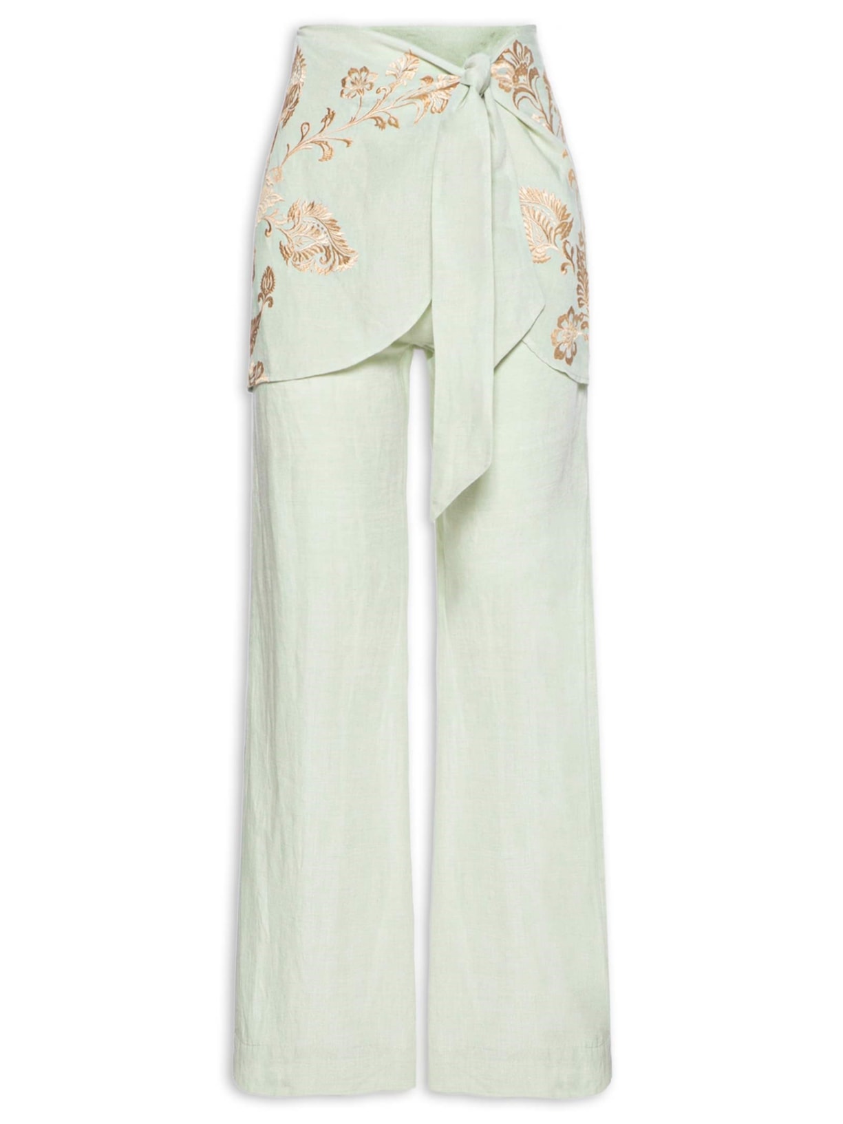 Calça Feminina Bordado Tikihe - Verde