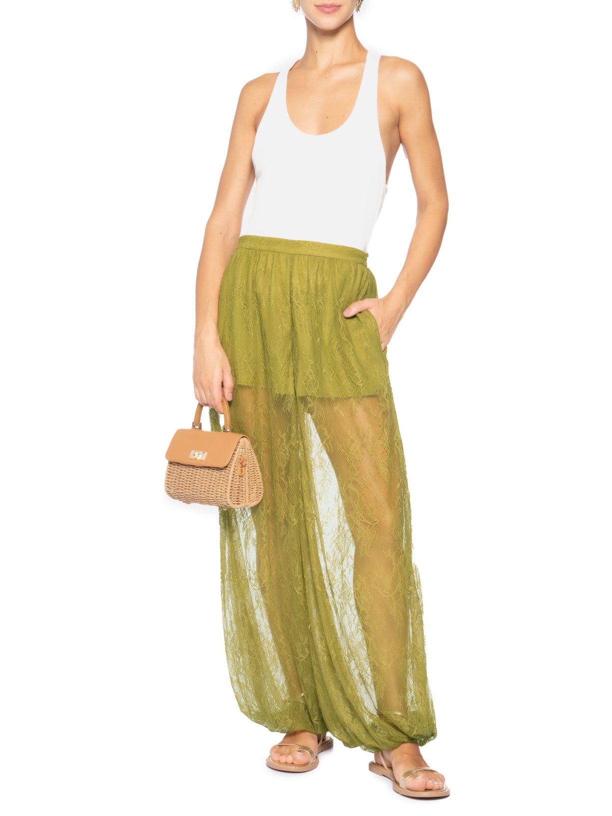 Calça Feminina Bufante Verde Adriana Degreas