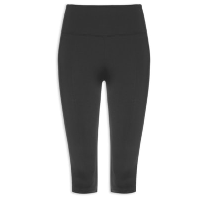 Calça Feminina Capri Em Malha - Preto