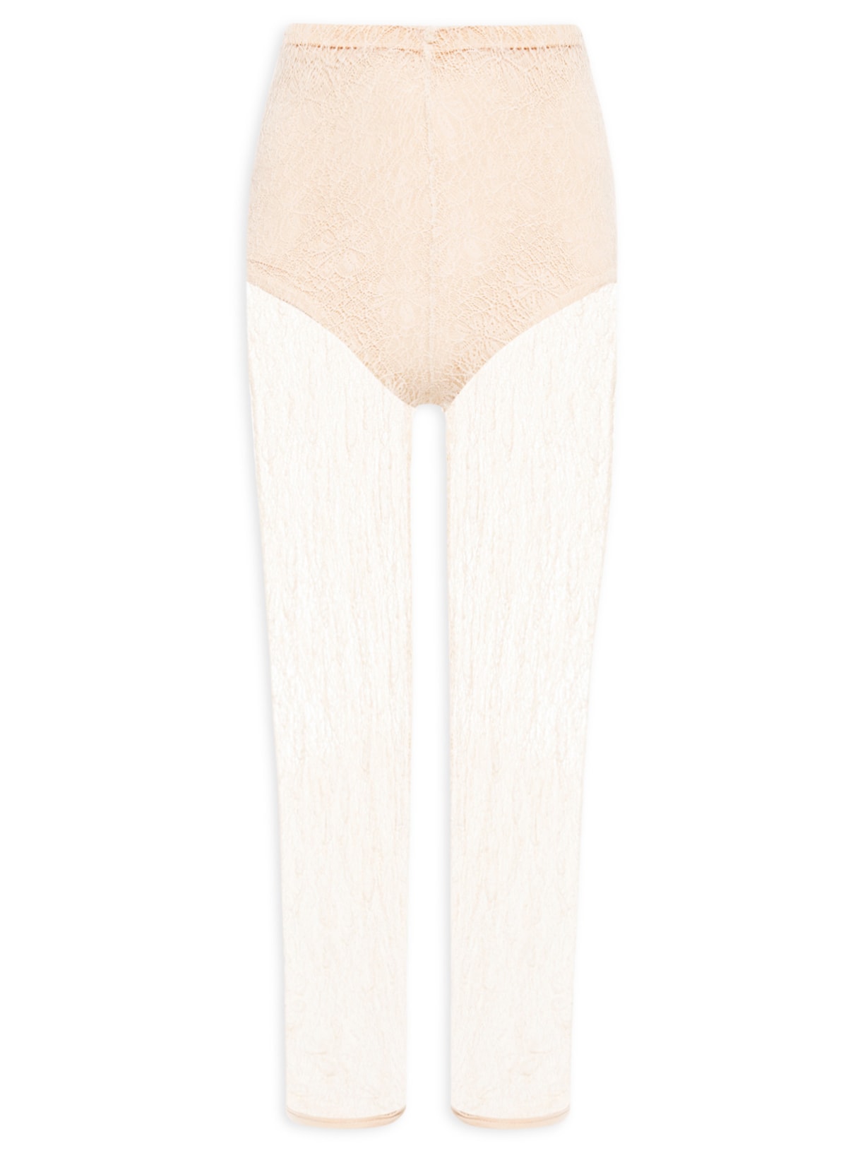 Calça Feminina Capri Em Renda - Bege