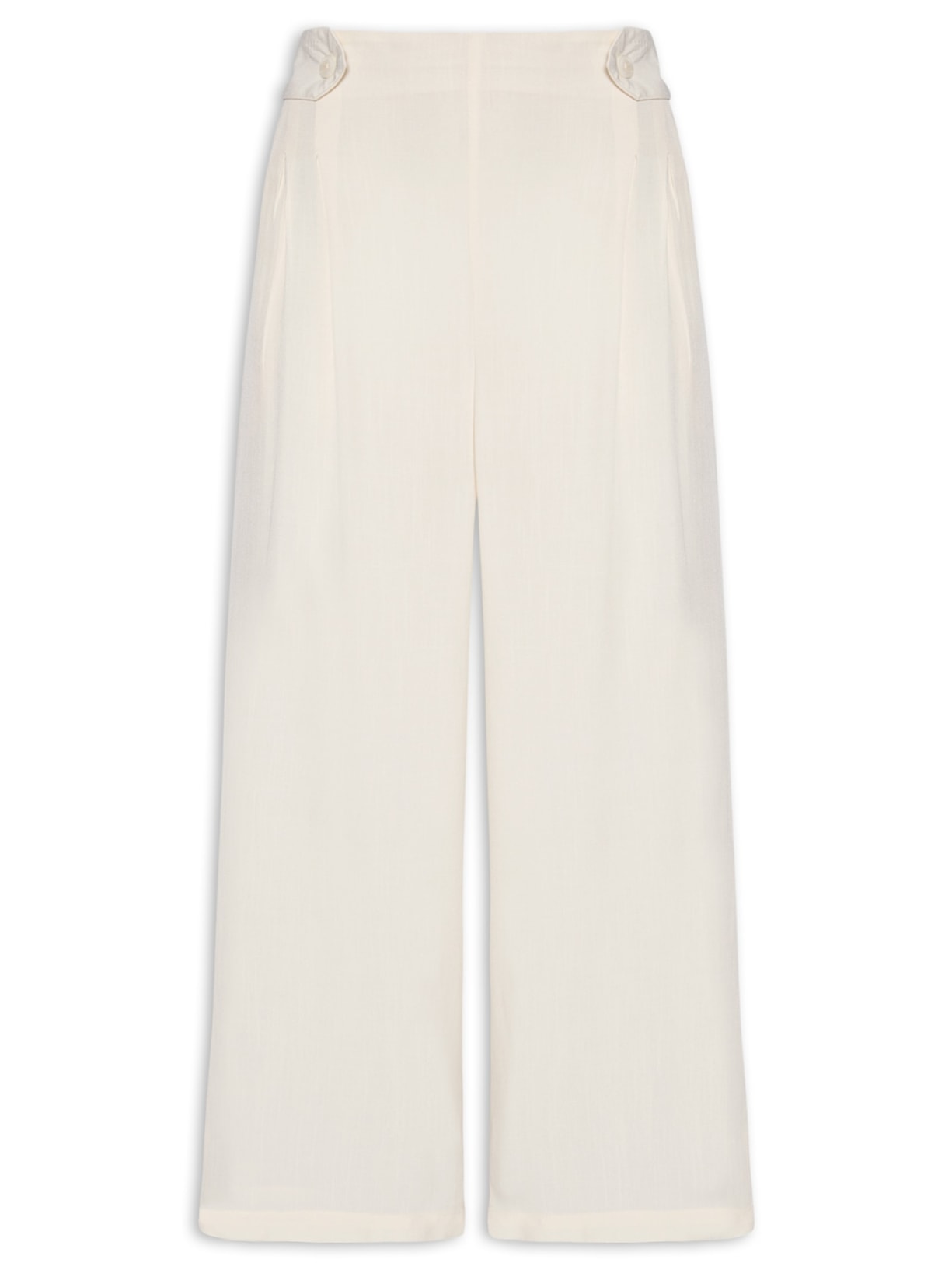 Calça Feminina Capri Off White Basiq