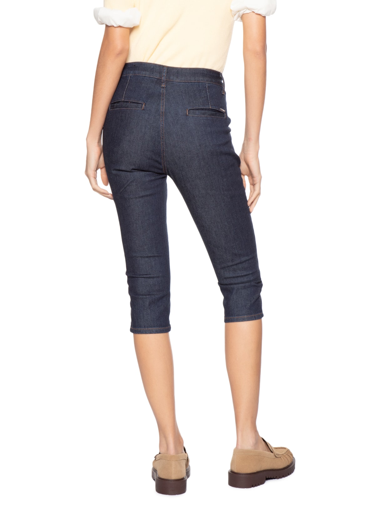 Calça Feminina Capri Tamy Azul Le Lis