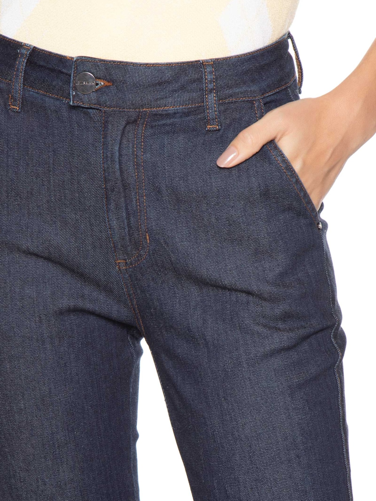 Calça Feminina Capri Tamy Azul Le Lis