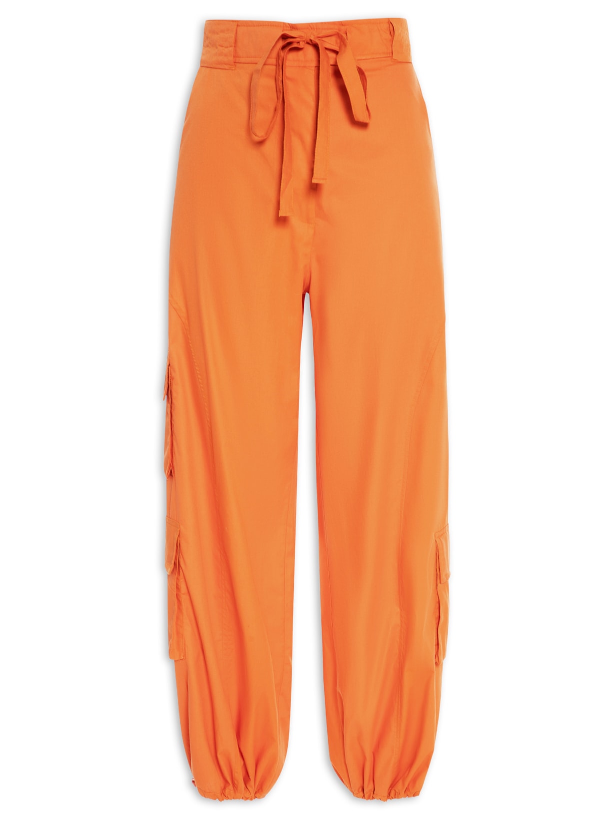 Calça Feminina Cargo Alfaiataria - Laranja