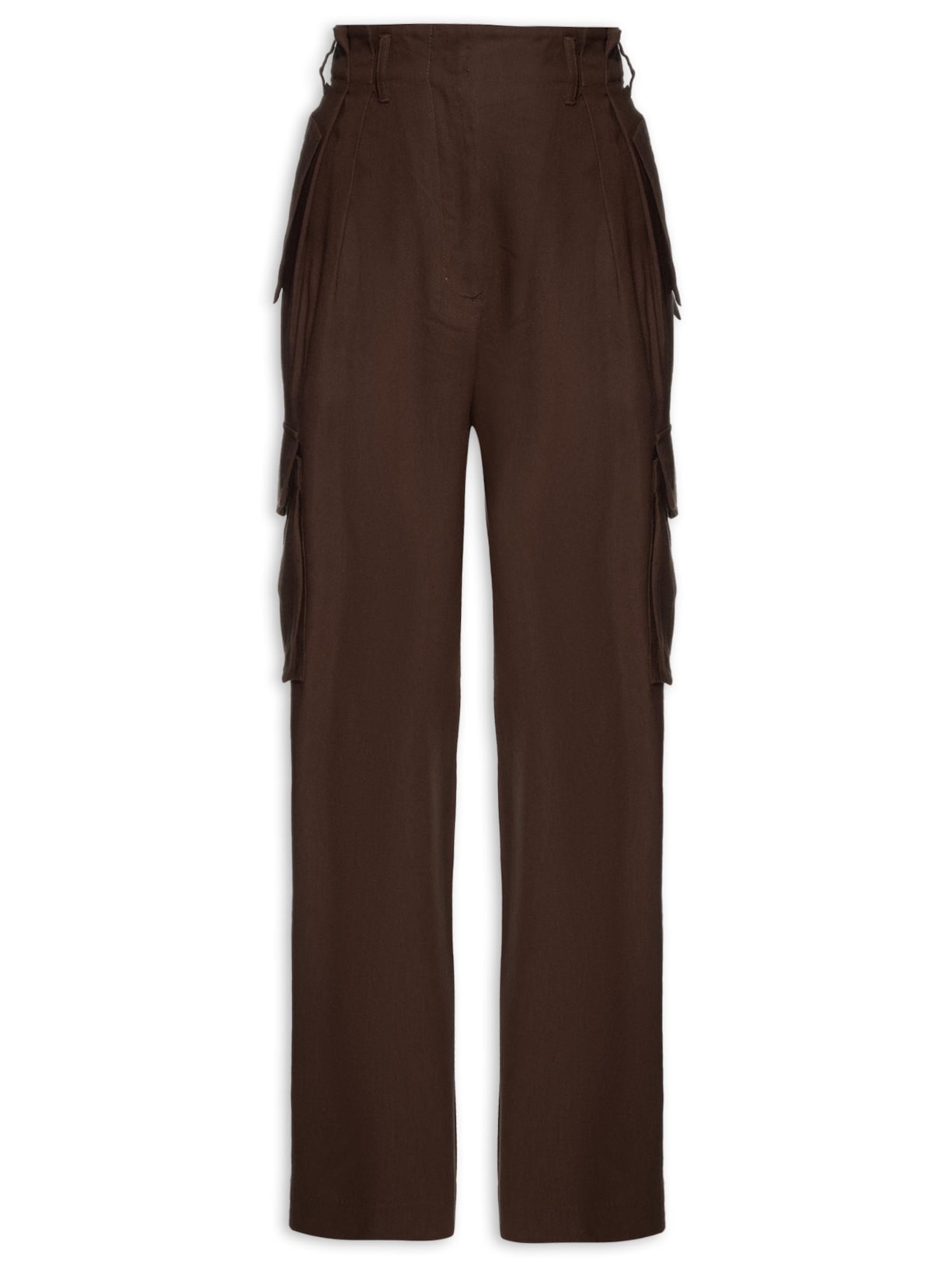 Calça Feminina Cargo Cafe - Marrom