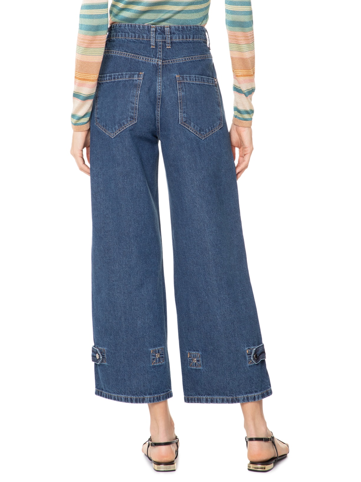 Calça Feminina Cargo Florence Azul Le Lis