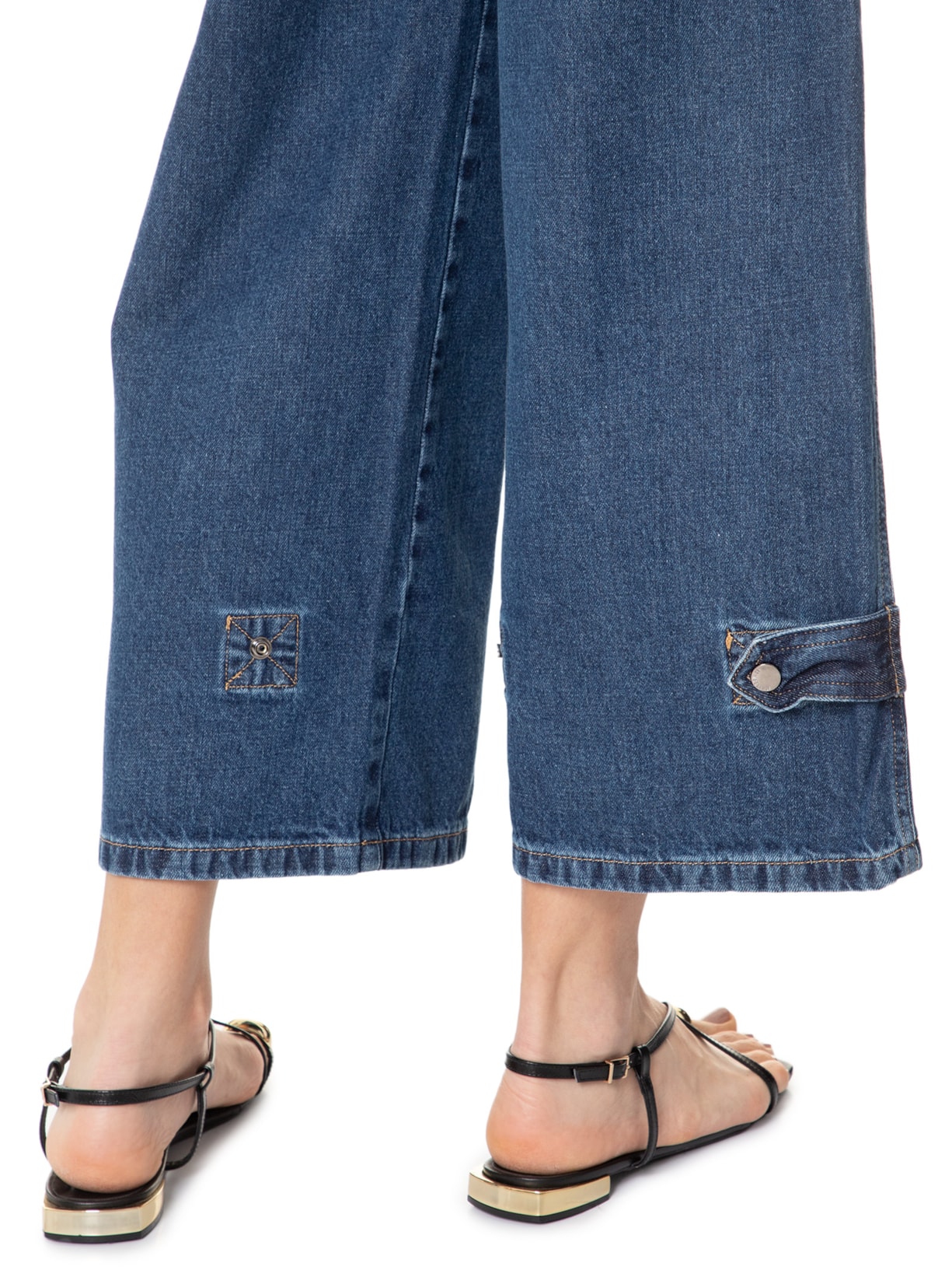 Calça Feminina Cargo Florence Azul Le Lis