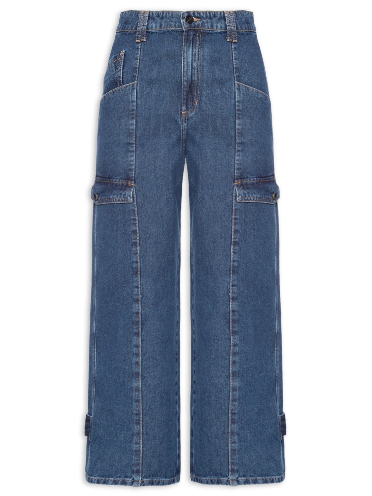 Calça Feminina Cargo Florence Azul Le Lis