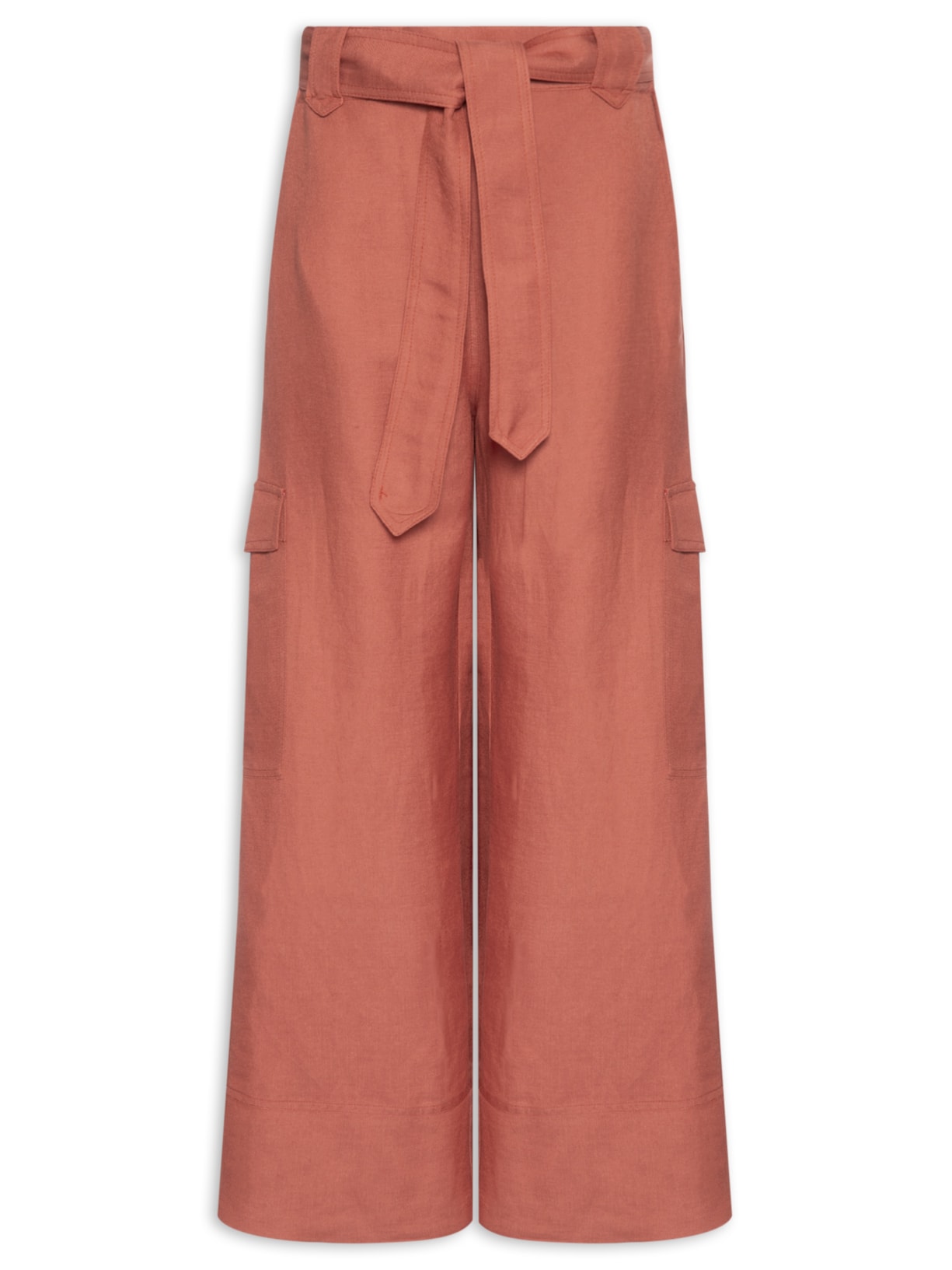 Calça Feminina Cargo Madeira Laranja Animale