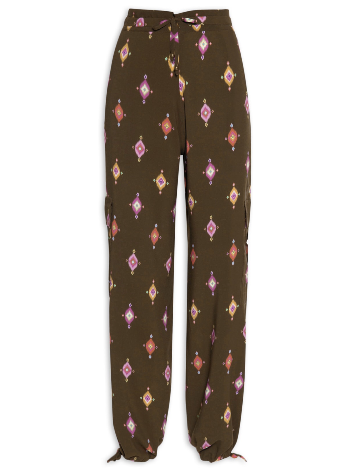 Calça Feminina Cargo Marina - Marrom