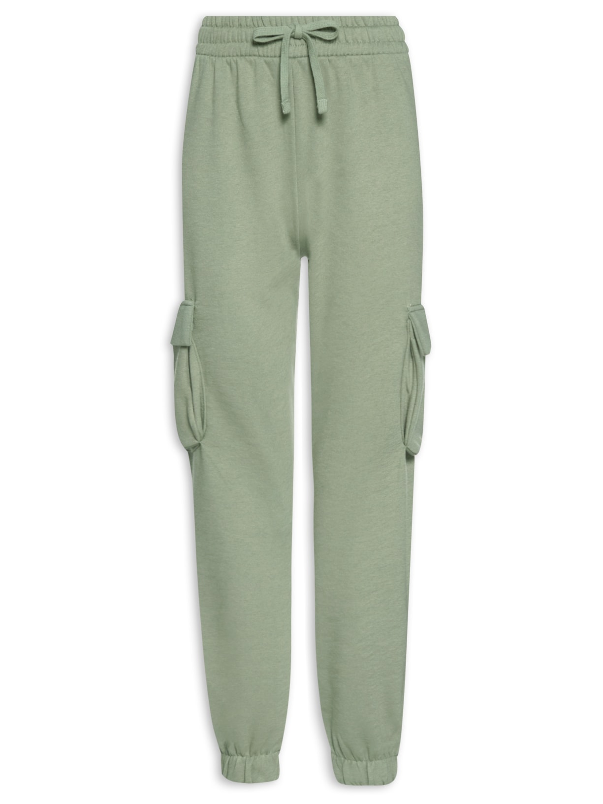 Calça Feminina Cargo Moletom - Verde