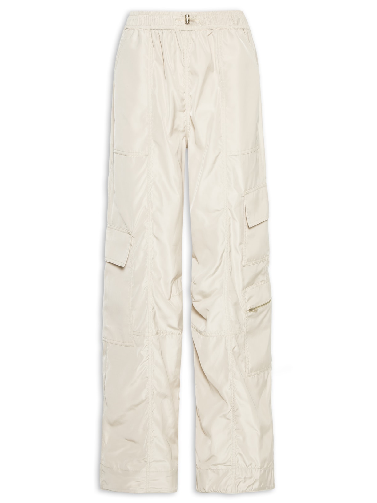 Calça Feminina Cargo Nylon - Bege
