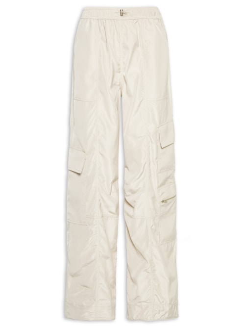 Calça Feminina Cargo Nylon - Bege