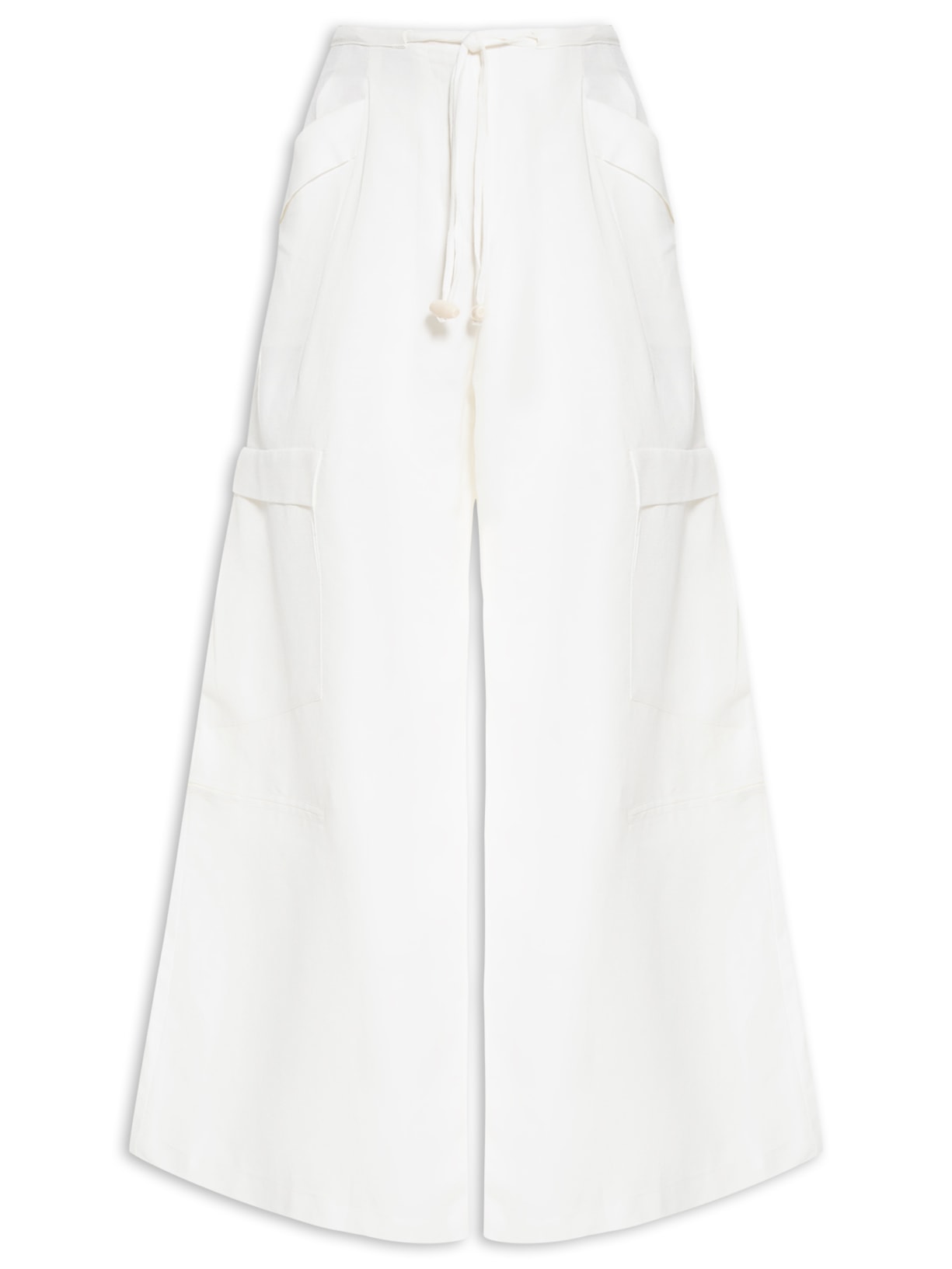 Calça Feminina Cargo Off White Ostra Brasil