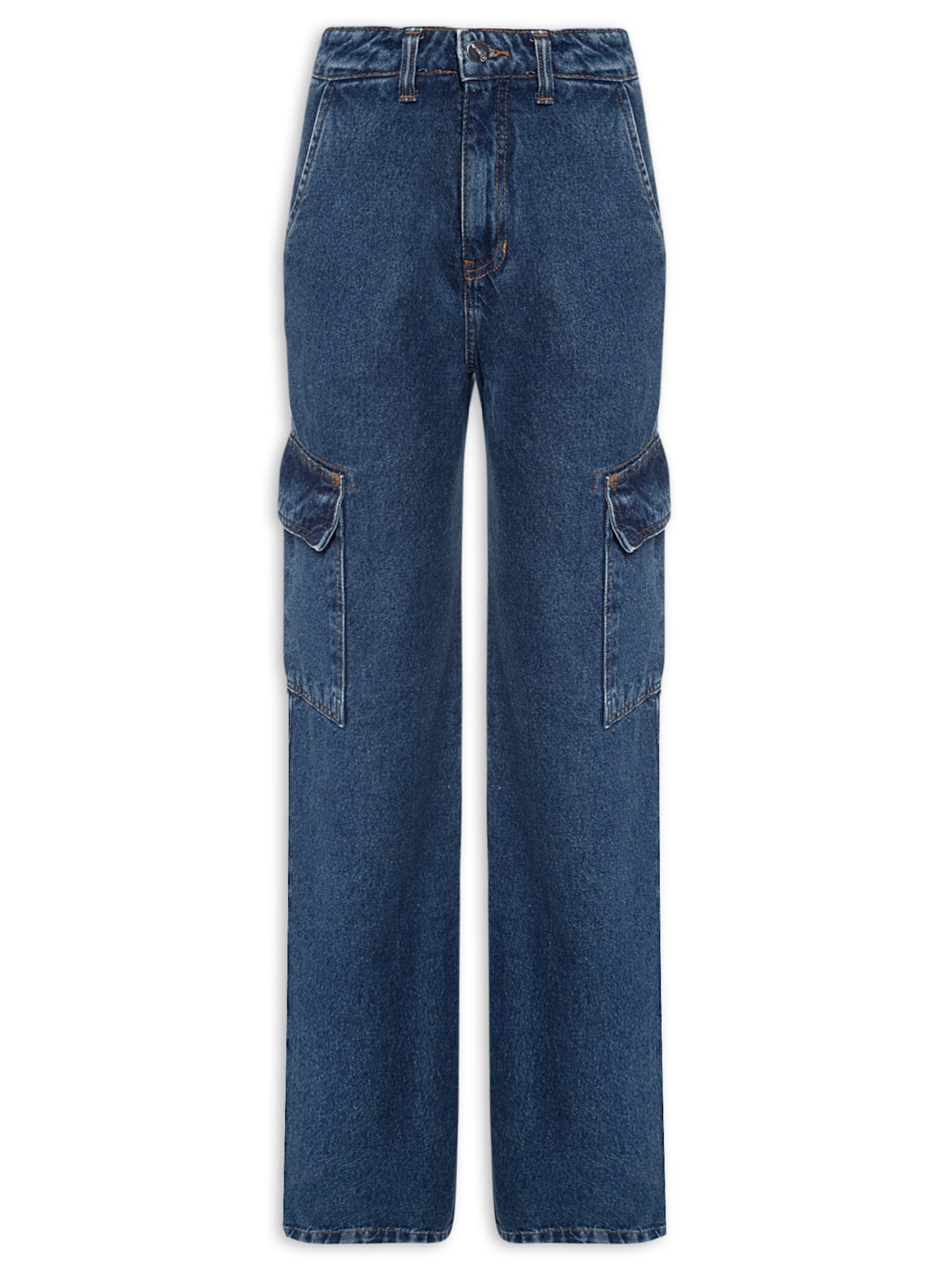 Calça Feminina Cargo Paty - Azul