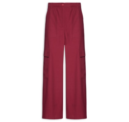 Calça Feminina Cargo - Vermelho