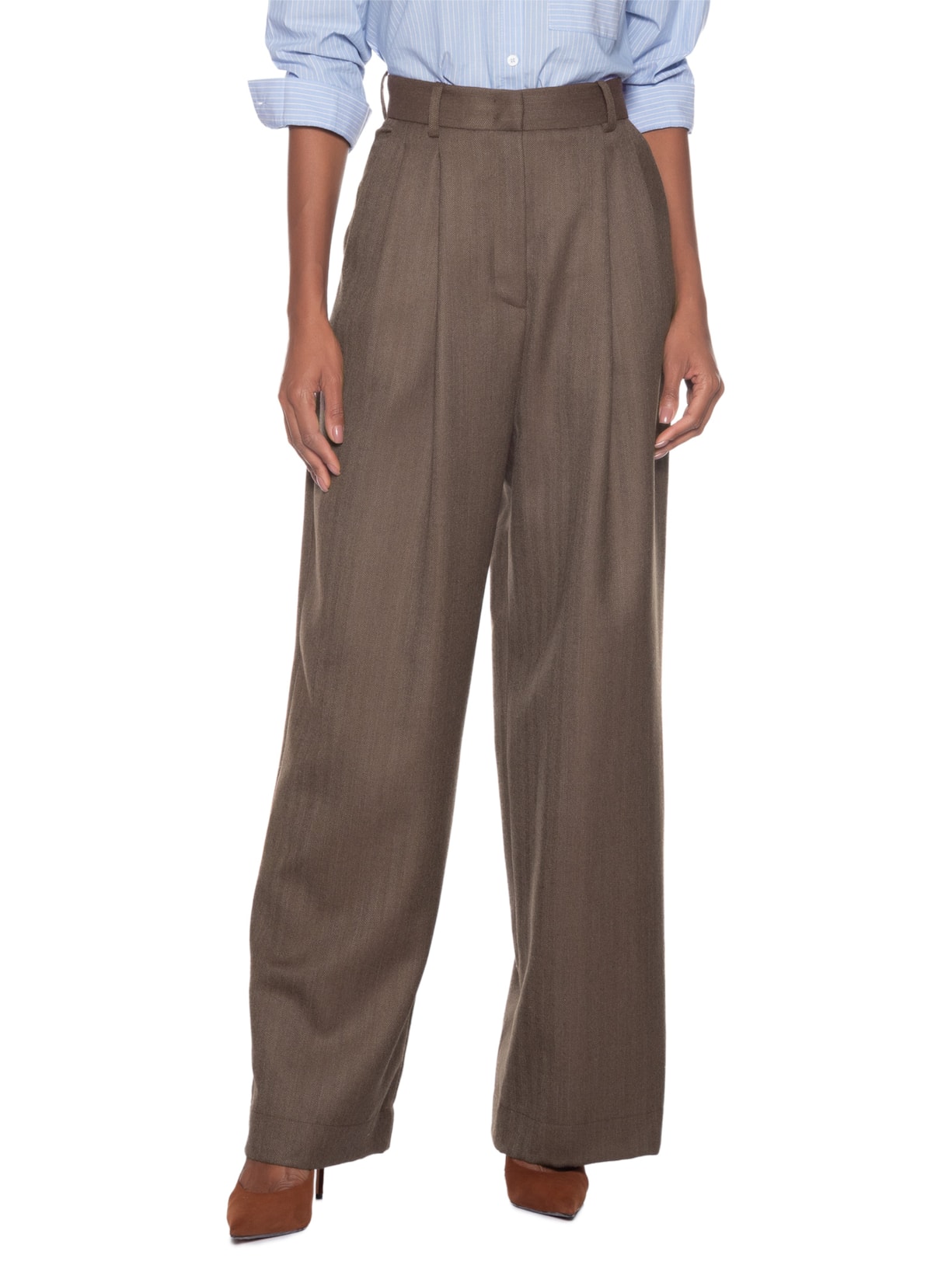 Calça Feminina Carmella Marrom Carol Bassi