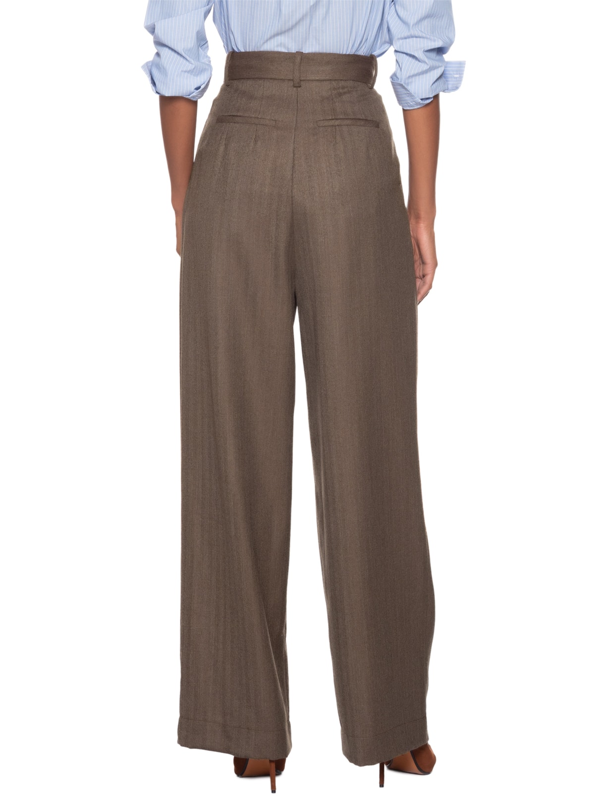 Calça Feminina Carmella Marrom Carol Bassi