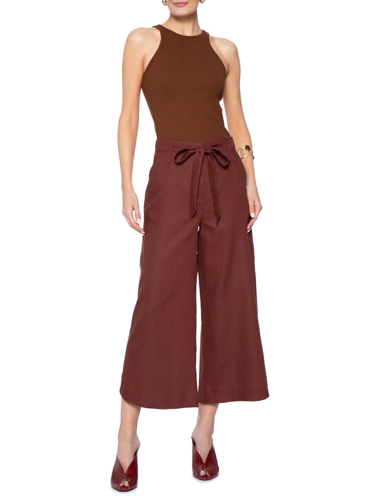 Calça Feminina Catarina Marrom Le Lis