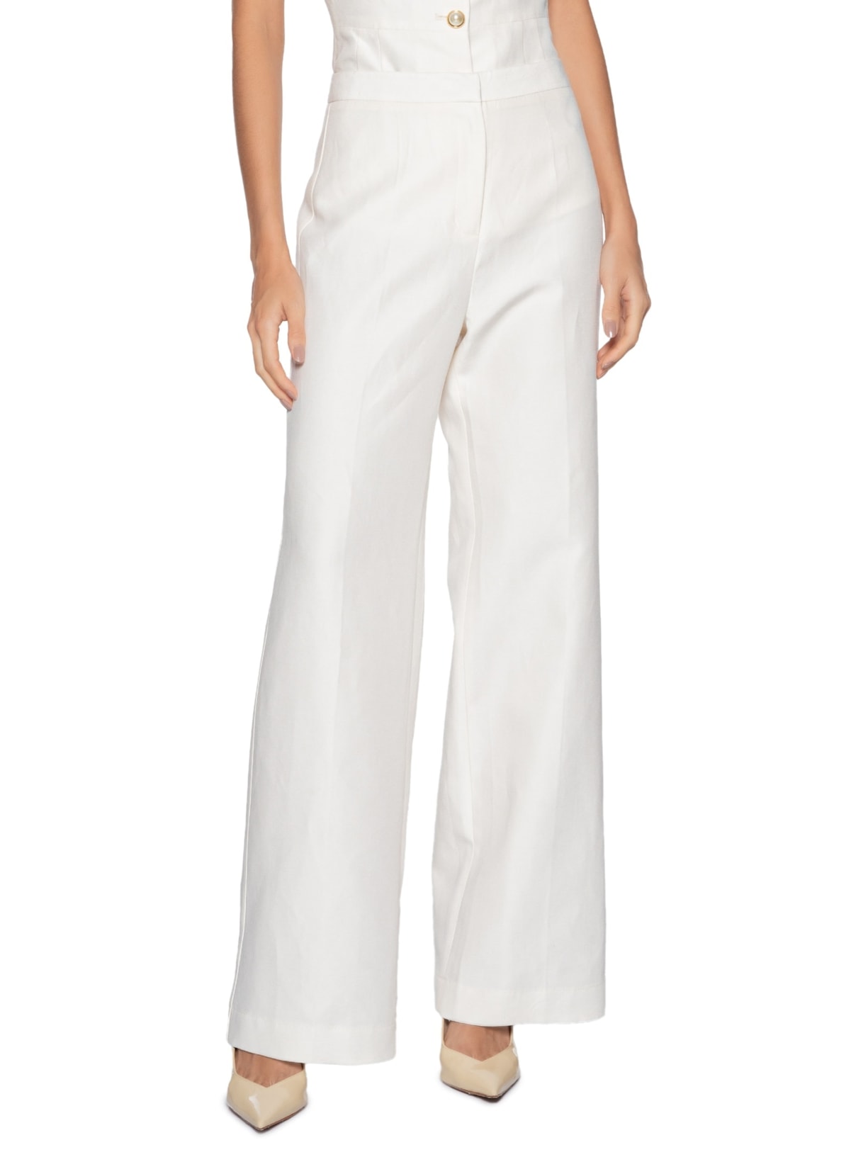 Calça Feminina Caterina Branco Carol Bassi