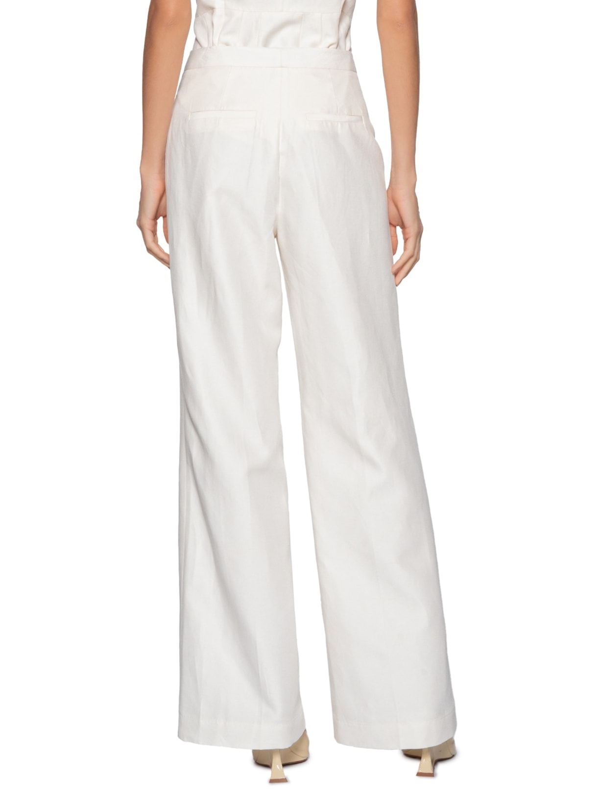 Calça Feminina Caterina Branco Carol Bassi