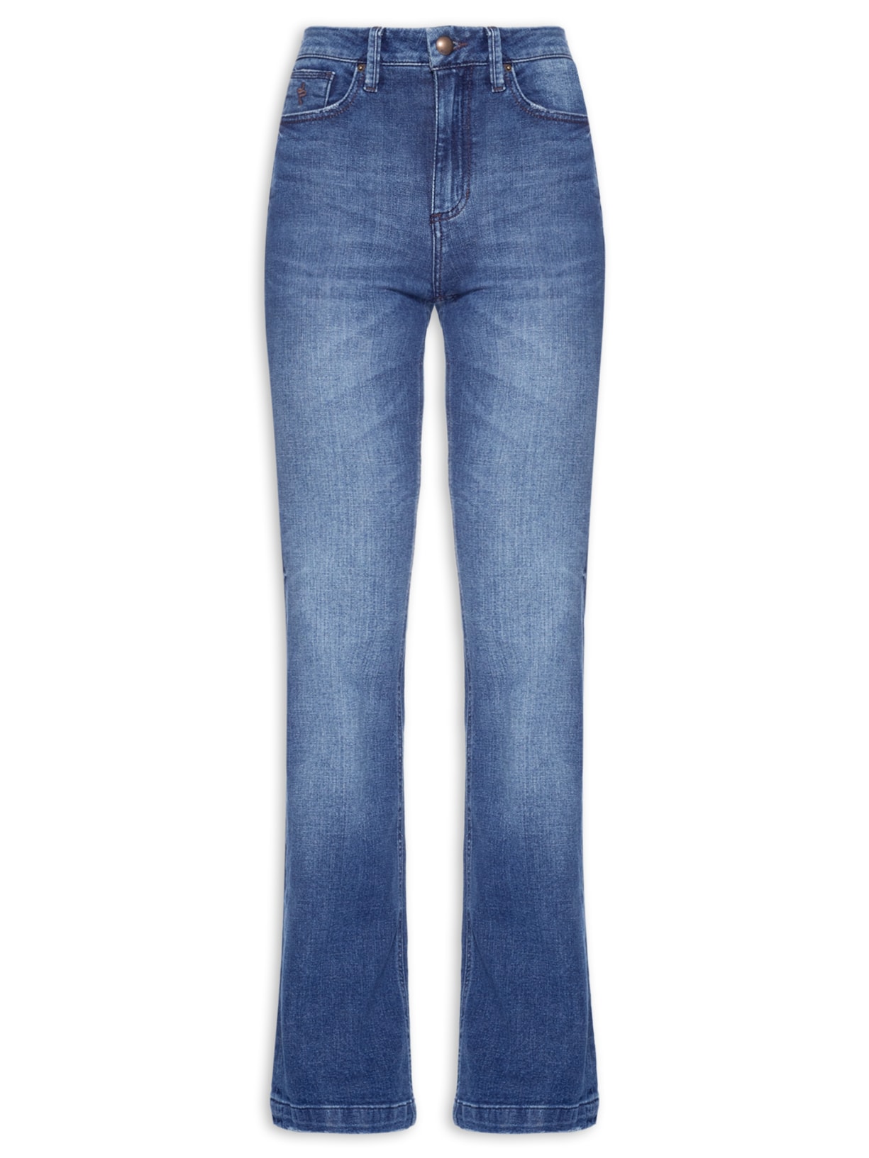 Calça Feminina Cecily Bootcut Dark - Azul