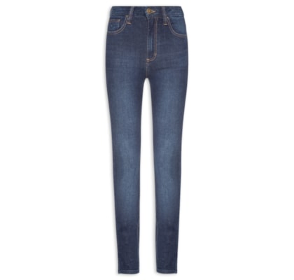 Calça Feminina Cecily Skinny Aged - Azul