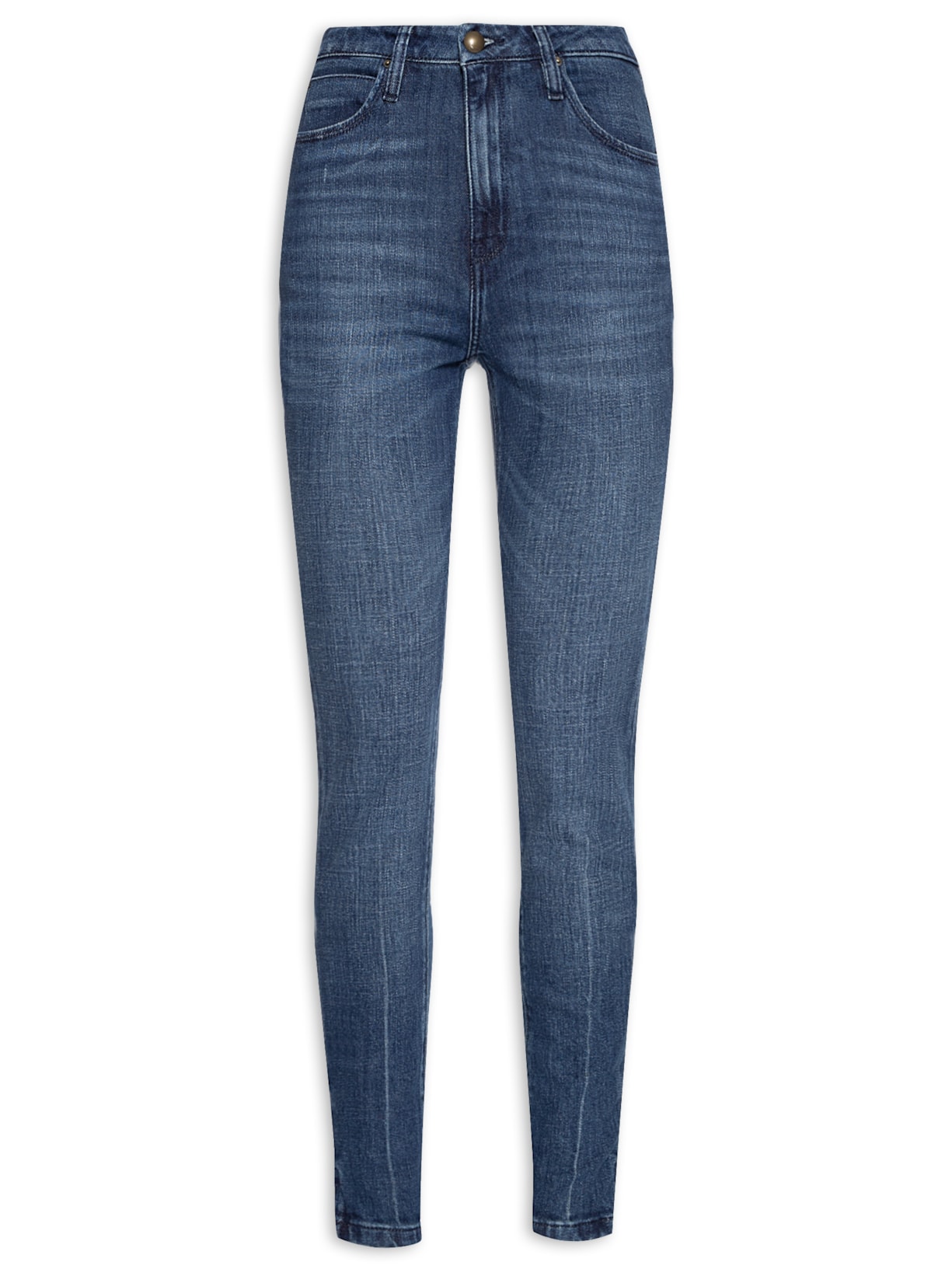 Calça Feminina Cecily Skinny Fenda Azul Bo.bô