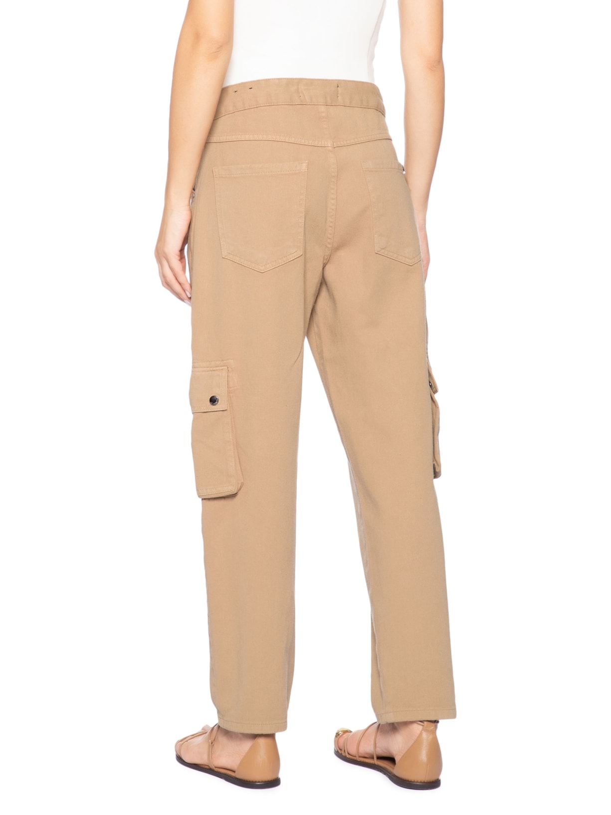 Calça Feminina Cenoura Araminta Sarja – Marrom Le Lis