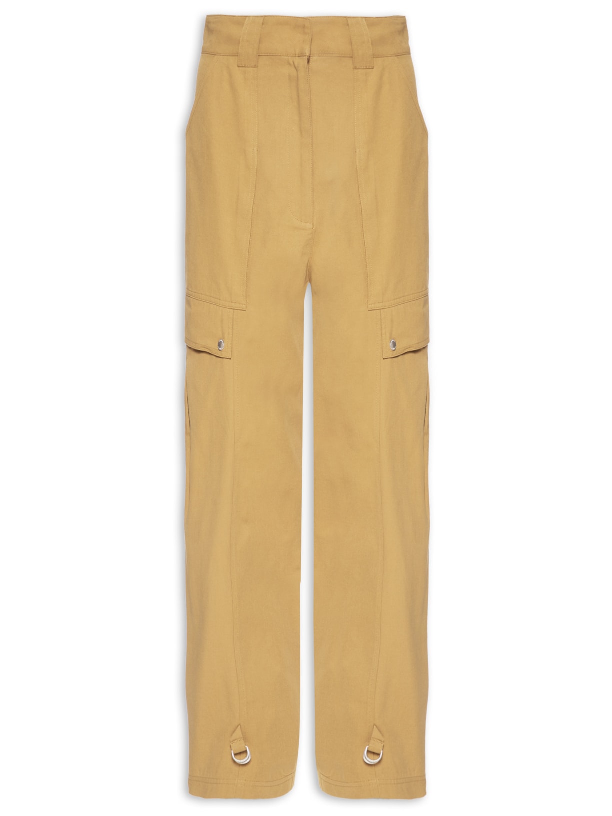 Calça Feminina Cenoura Detalhe Punho Marrom Animale Jeans