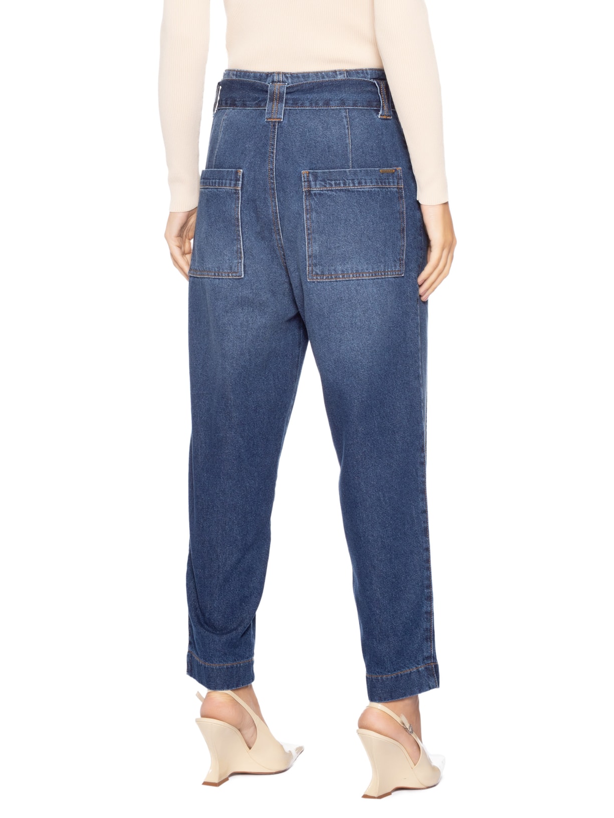 Calça Feminina Cenoura Talita Azul Le Lis