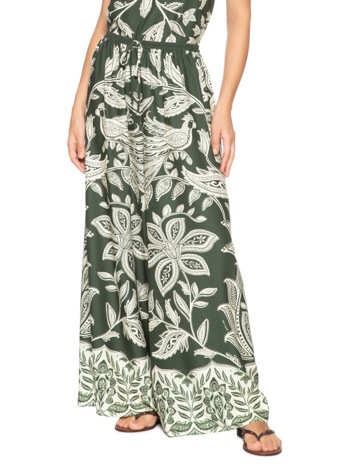 Calça Feminina Céu De Arara Verde Farm