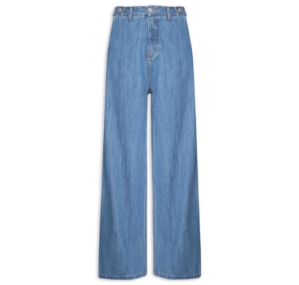 Calça Feminina Chanfro Jeans - Azul