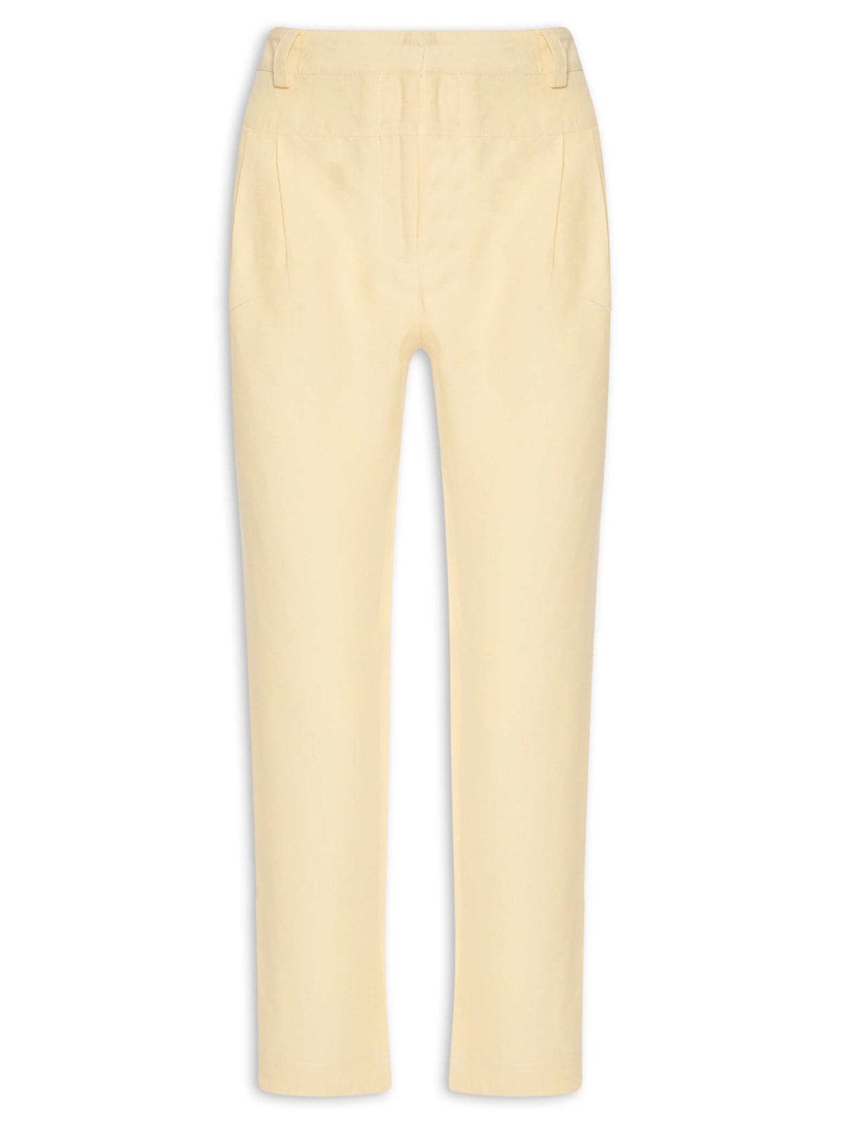 Calça Feminina Chiara Linen Banana Amarelo Mixed