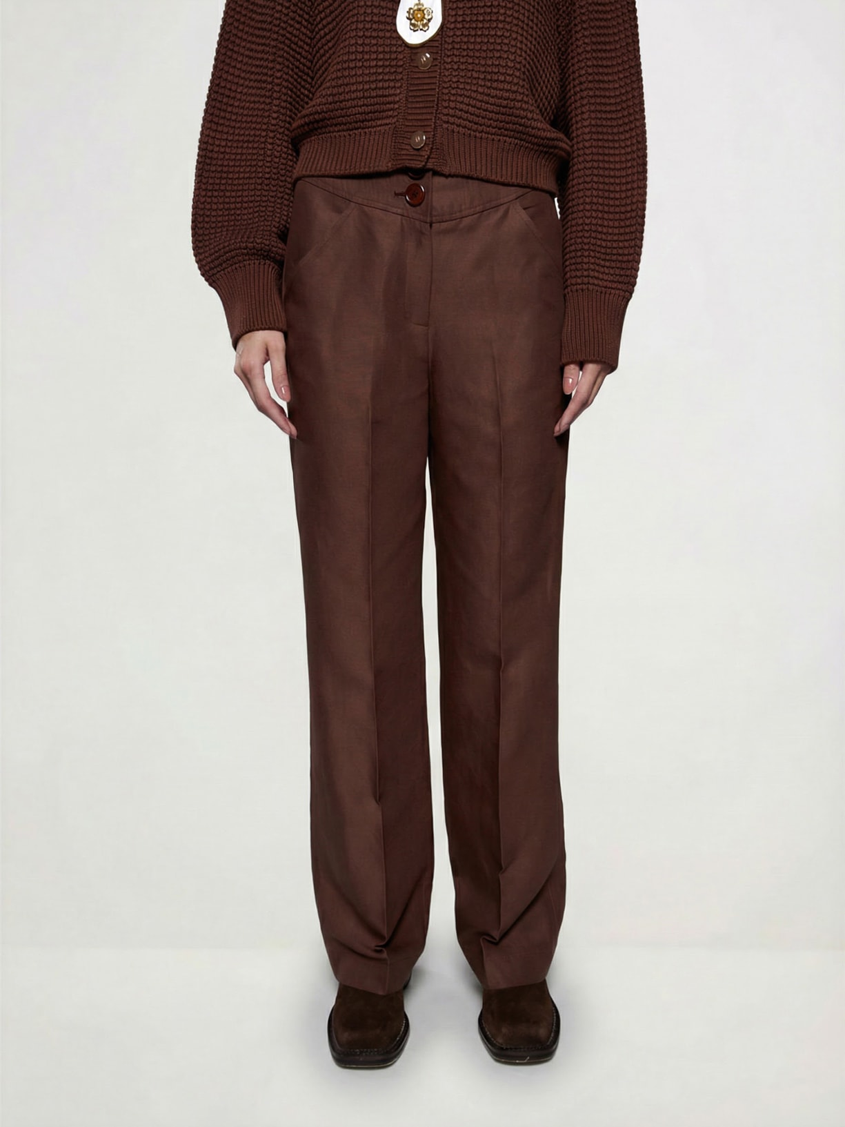 Calça Feminina Churchill I26 Marrom Mixed