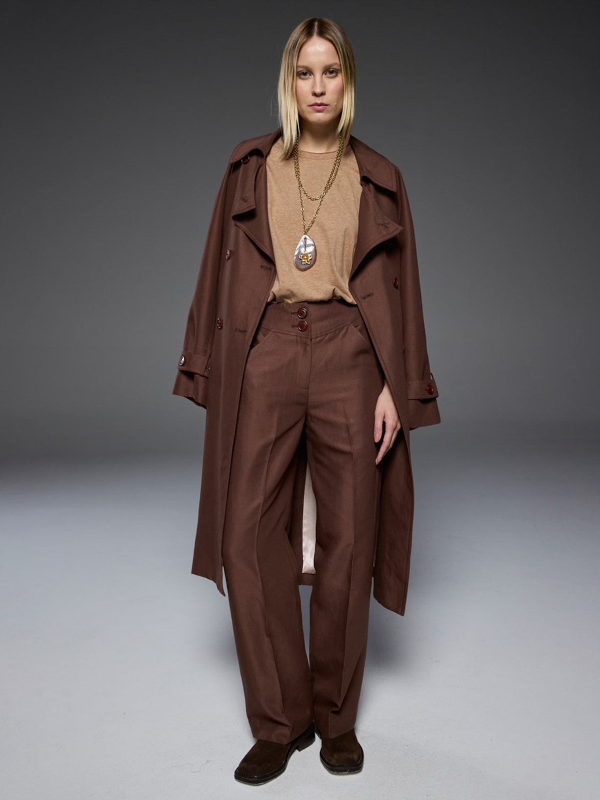 Calça Feminina Churchill I26 Marrom Mixed