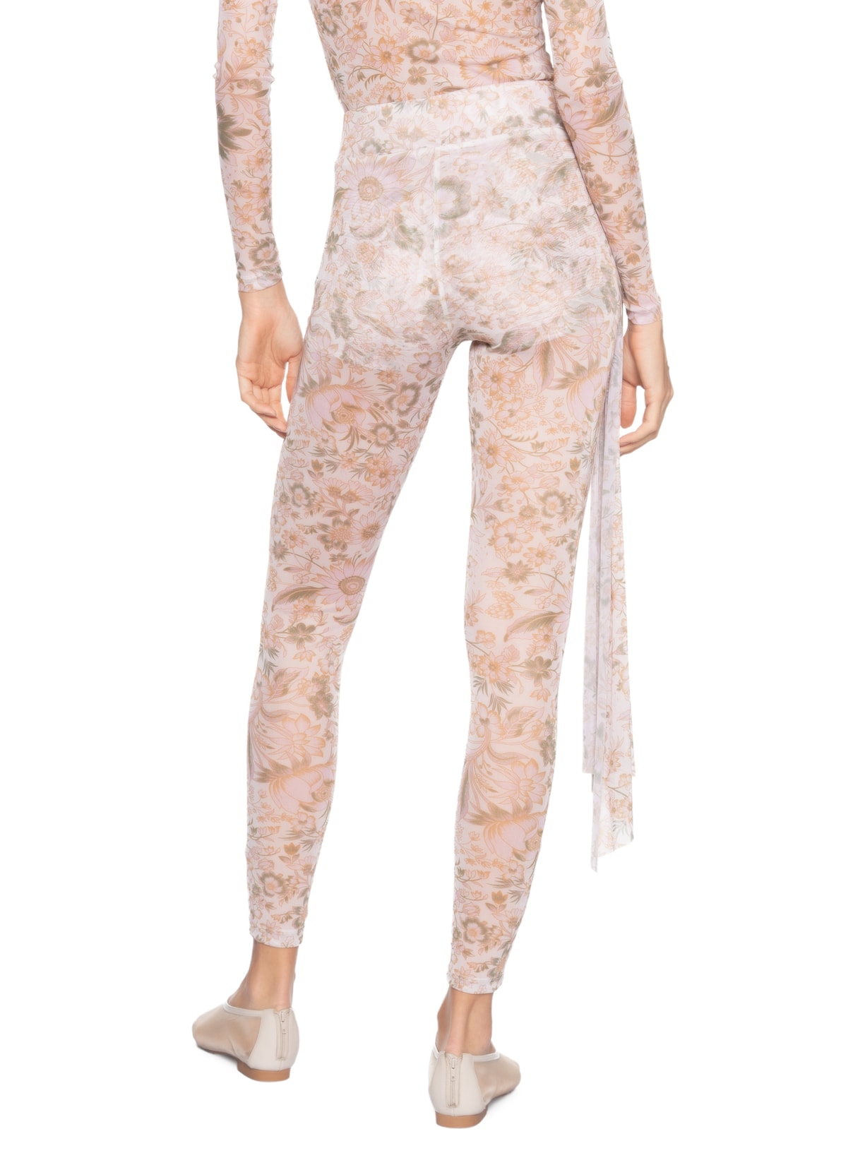 Calça Feminina Cintura Alta com Sobreposição Rosa '2Essential