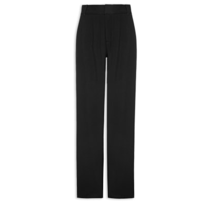 Calça Feminina Cintura Alta Wide Leg - Preto
