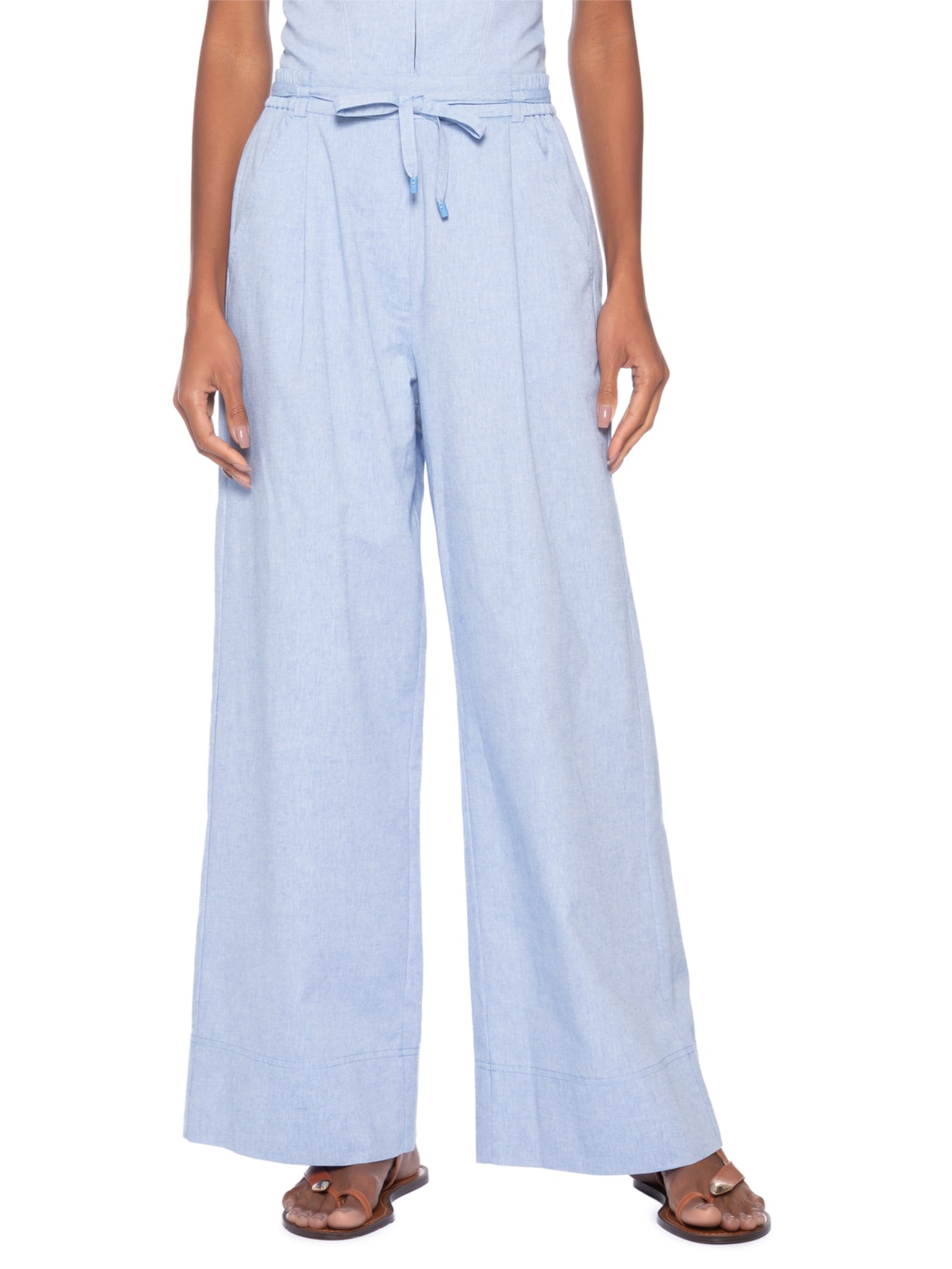 Calça Feminina Cintura Baixa Azul Animale