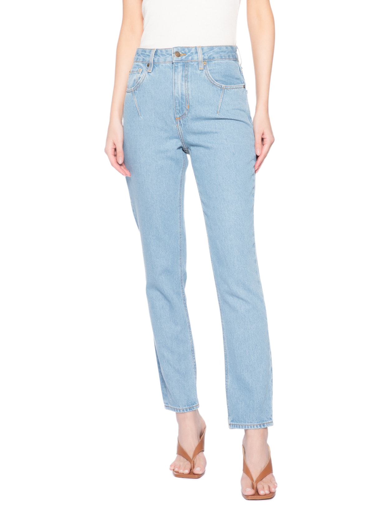 Calça Feminina Clarissa Azul Carol Bassi
