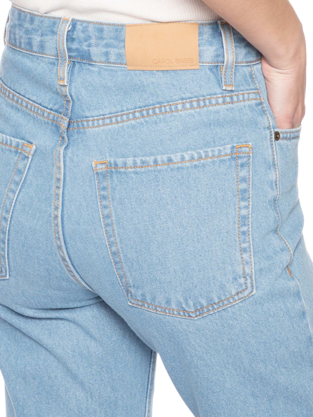 Calça Feminina Clarissa Azul Carol Bassi