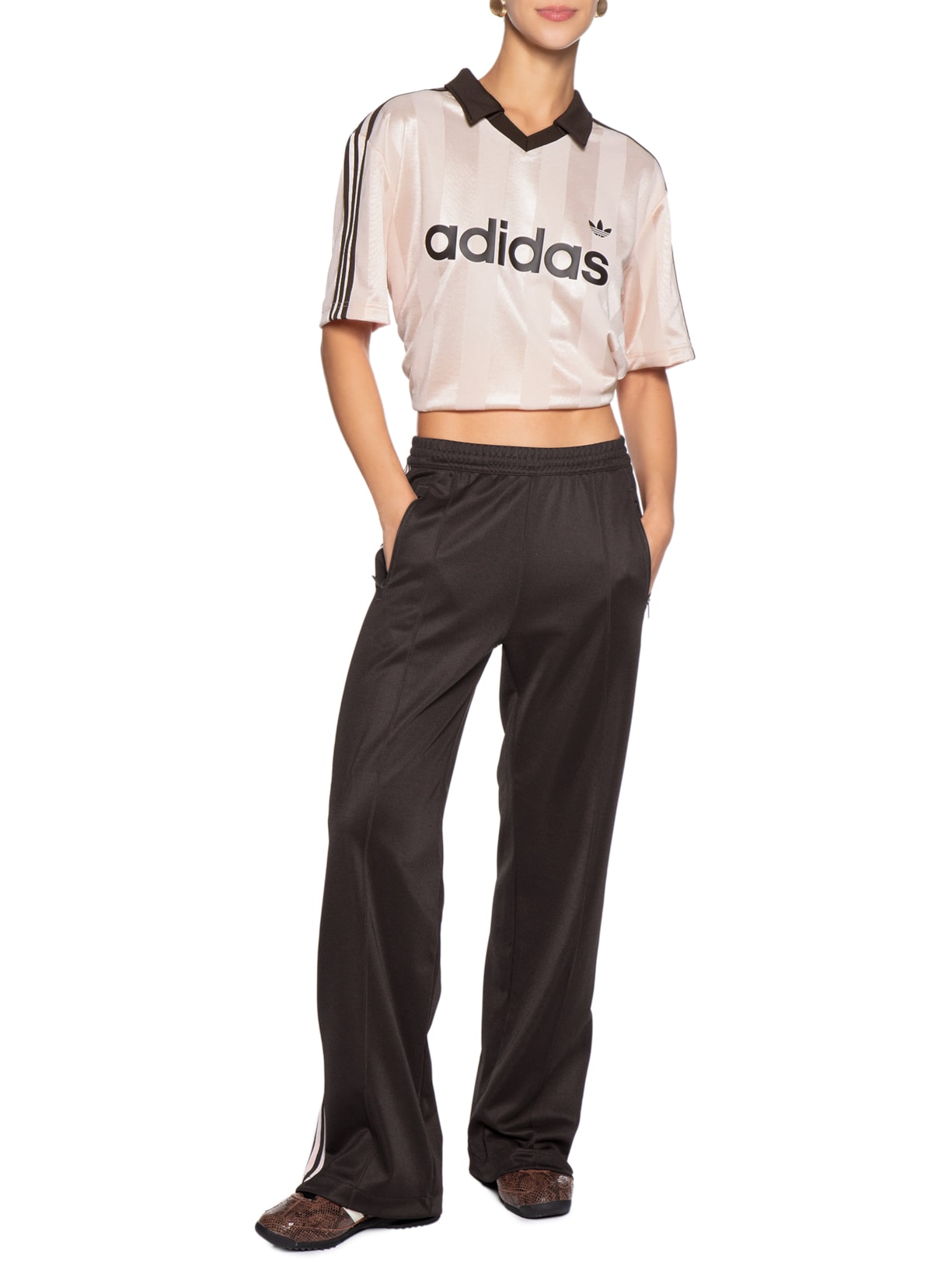 Calça Feminina Classic Track Pant Marrom Adidas Originals
