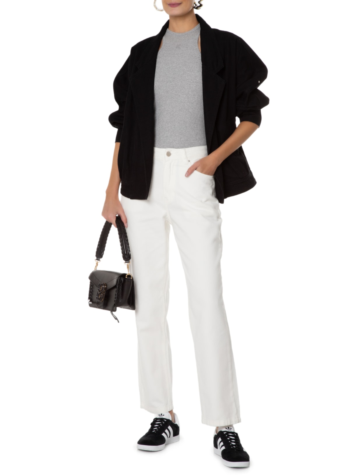 Calça Feminina Clássica Off White Francesca