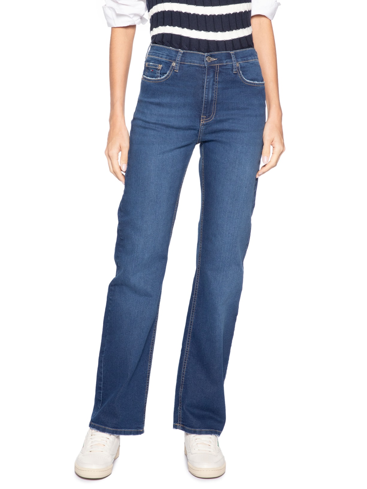 Calça Feminina Cleo Mid Bootcut BI0152 Azul Tommy Jeans