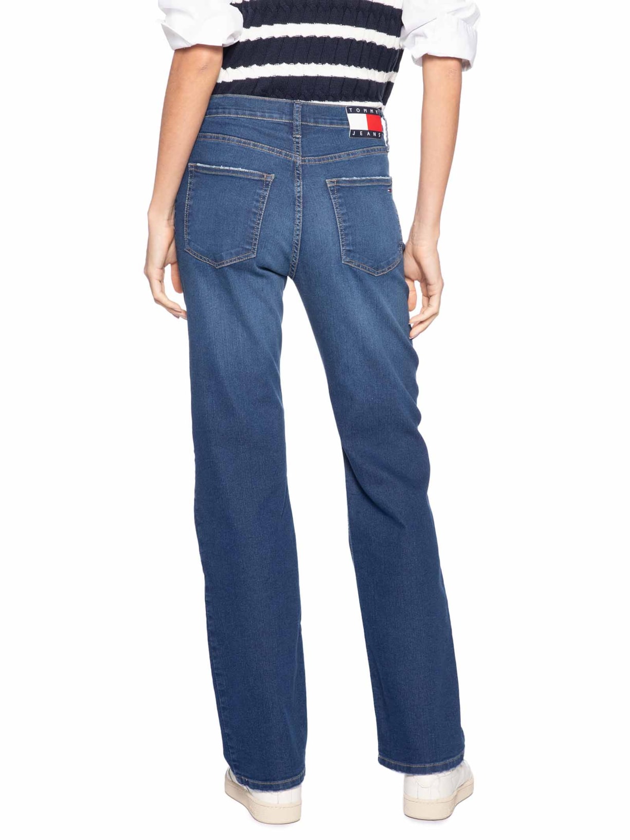 Calça Feminina Cleo Mid Bootcut BI0152 Azul Tommy Jeans