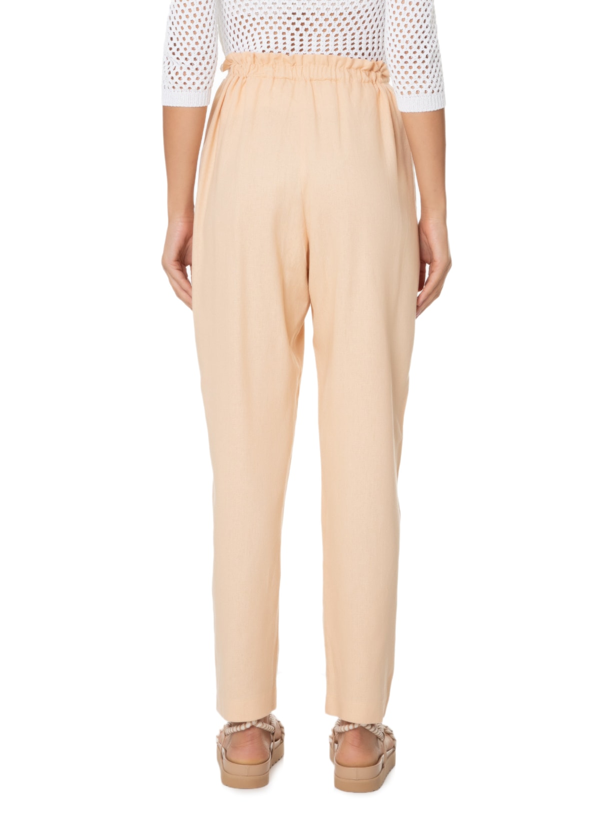 Calça Feminina Clochard Botões Maria Filó Bege - Main Image