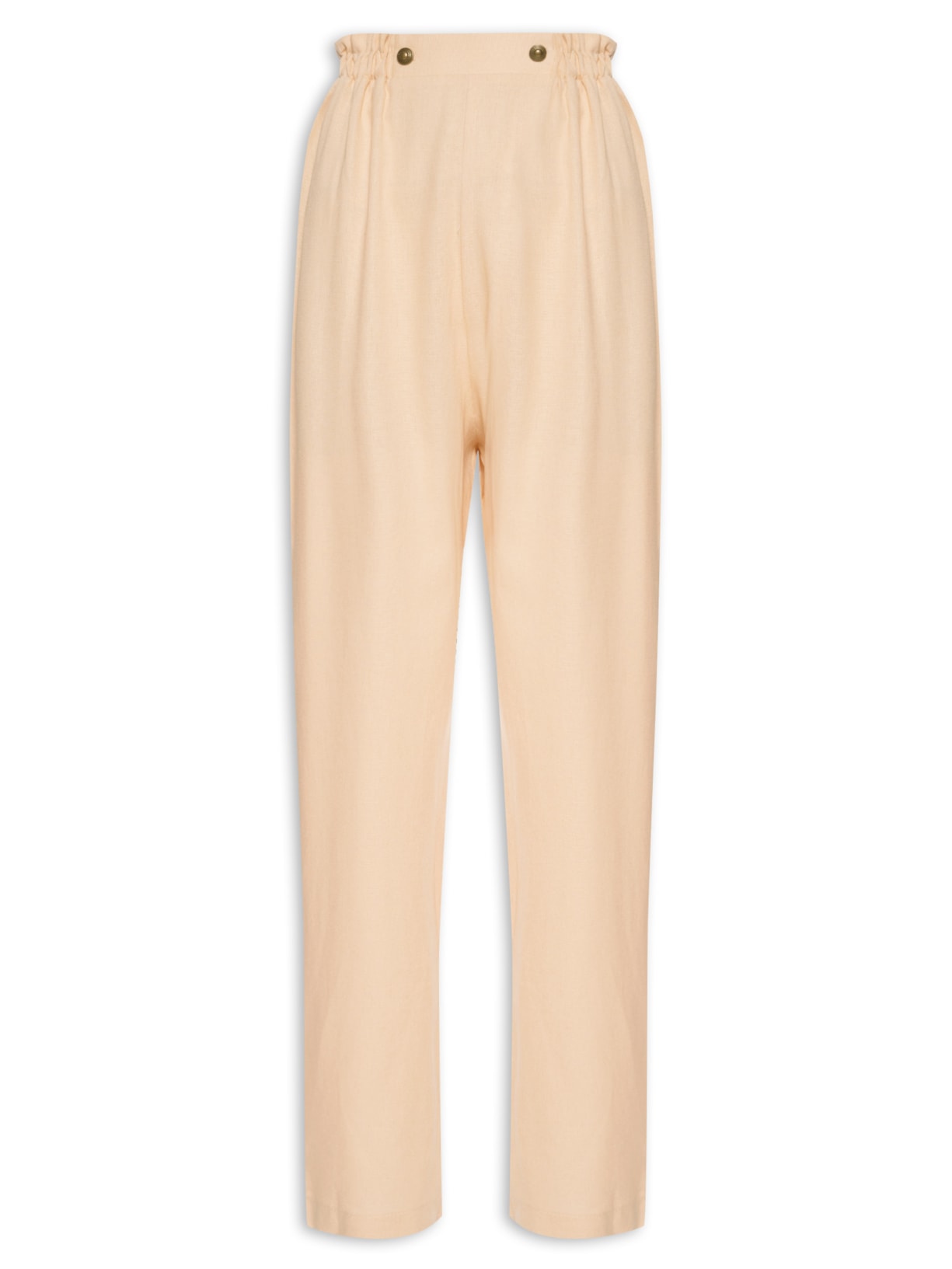 Calça Feminina Clochard Botões - Bege