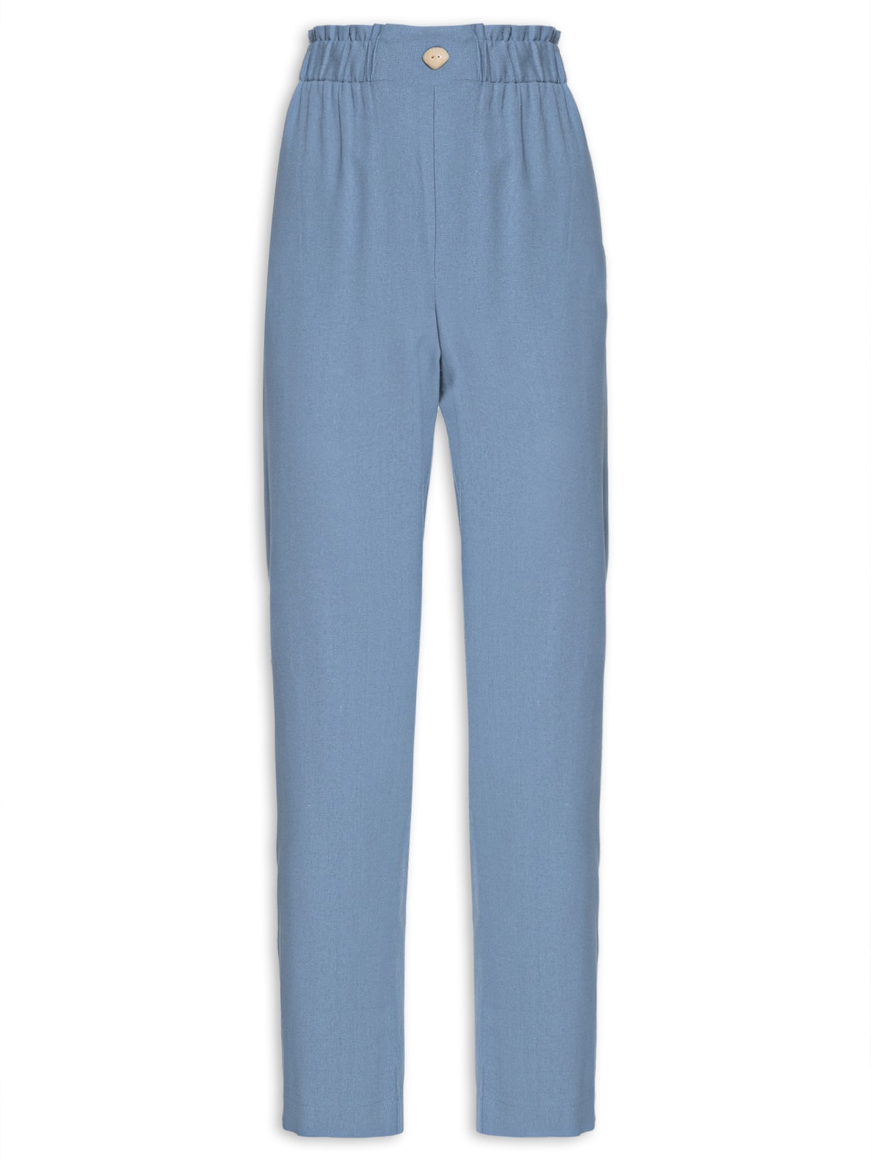 Calça Feminina Clochard Cós Botão Azul Maria Filó