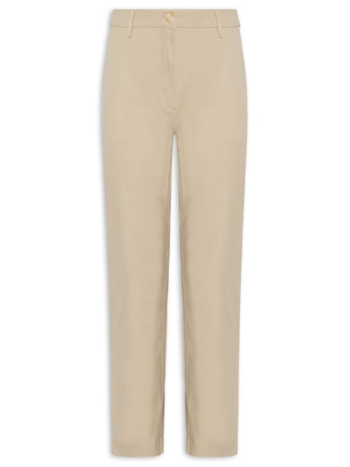 Calça Feminina Co Twill Slim Chino - Bege